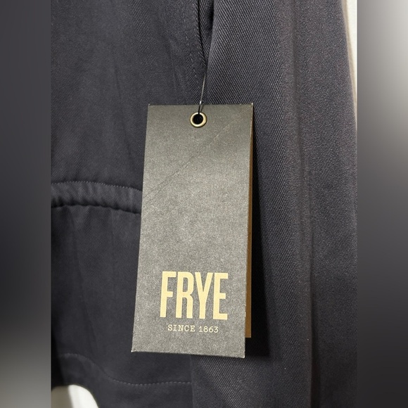 New! FRYE Stone Grey Utility Style Jacket Womens Size XL - Picture 2 of 15